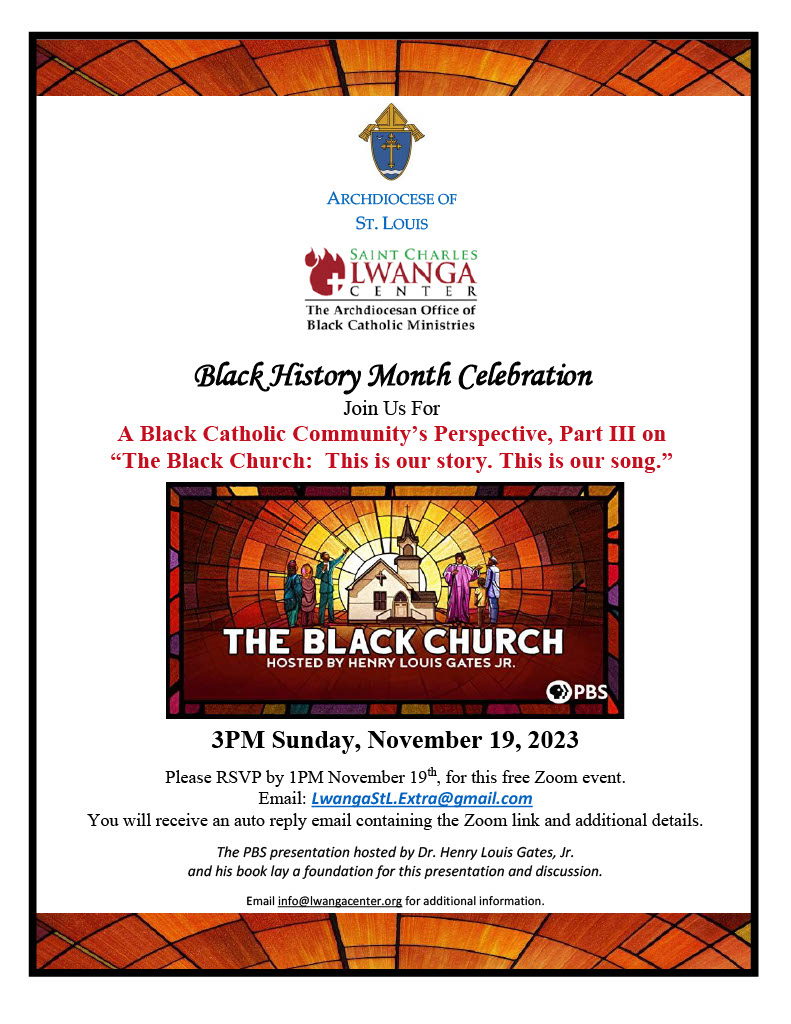 National Black Catholic History Month Flyer 2023